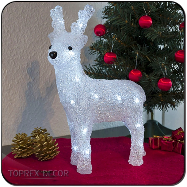 Alta luminosidade qualidade decoração de Natal promoção 3D Weatherproof Farm Animal Deer Light animado iluminado