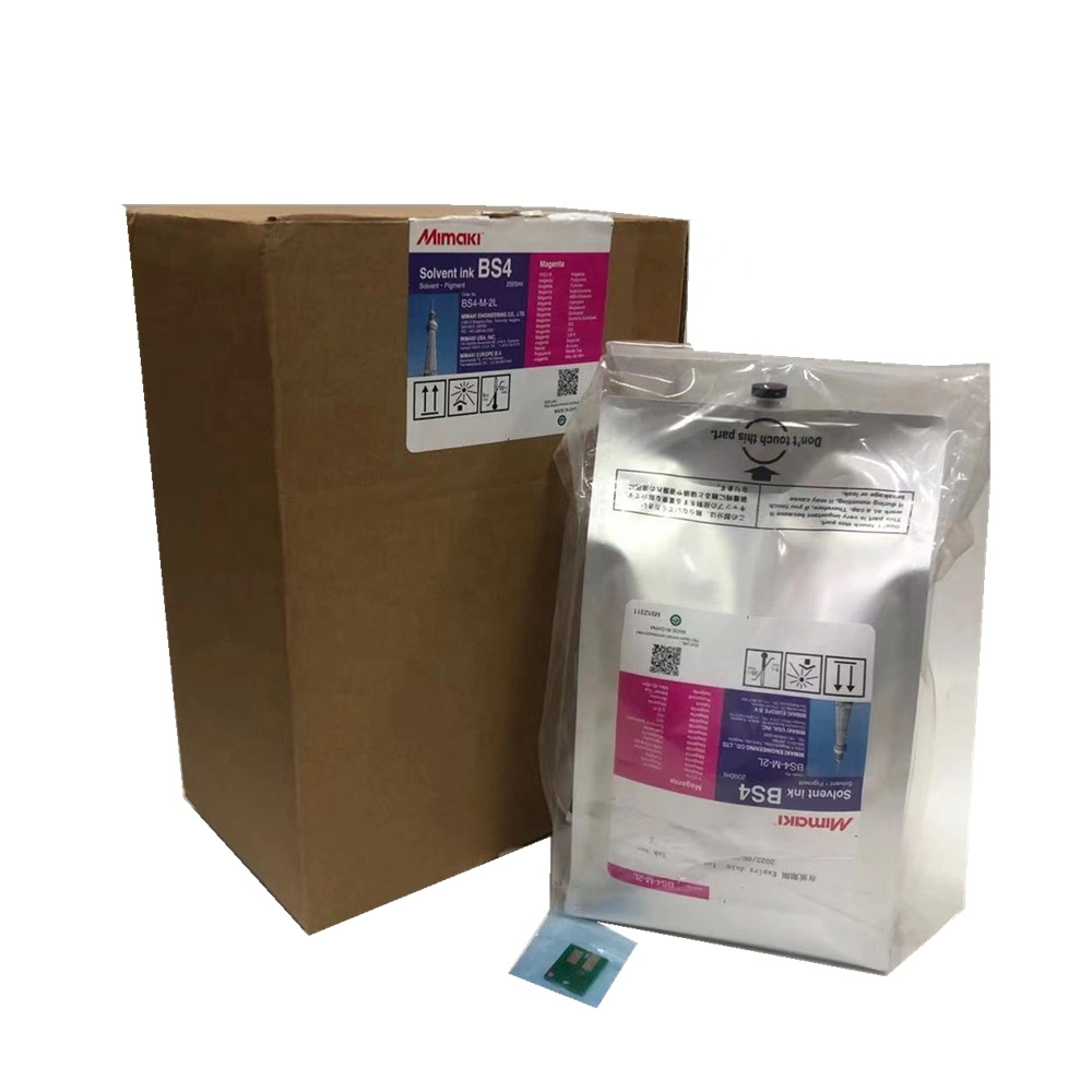 2L bolsa de tinta solvente ecológica Compatible BS4 de tinta para impresora de inyección de tinta solvente ecológica Mimaki Jv150/300 Cjv30/150