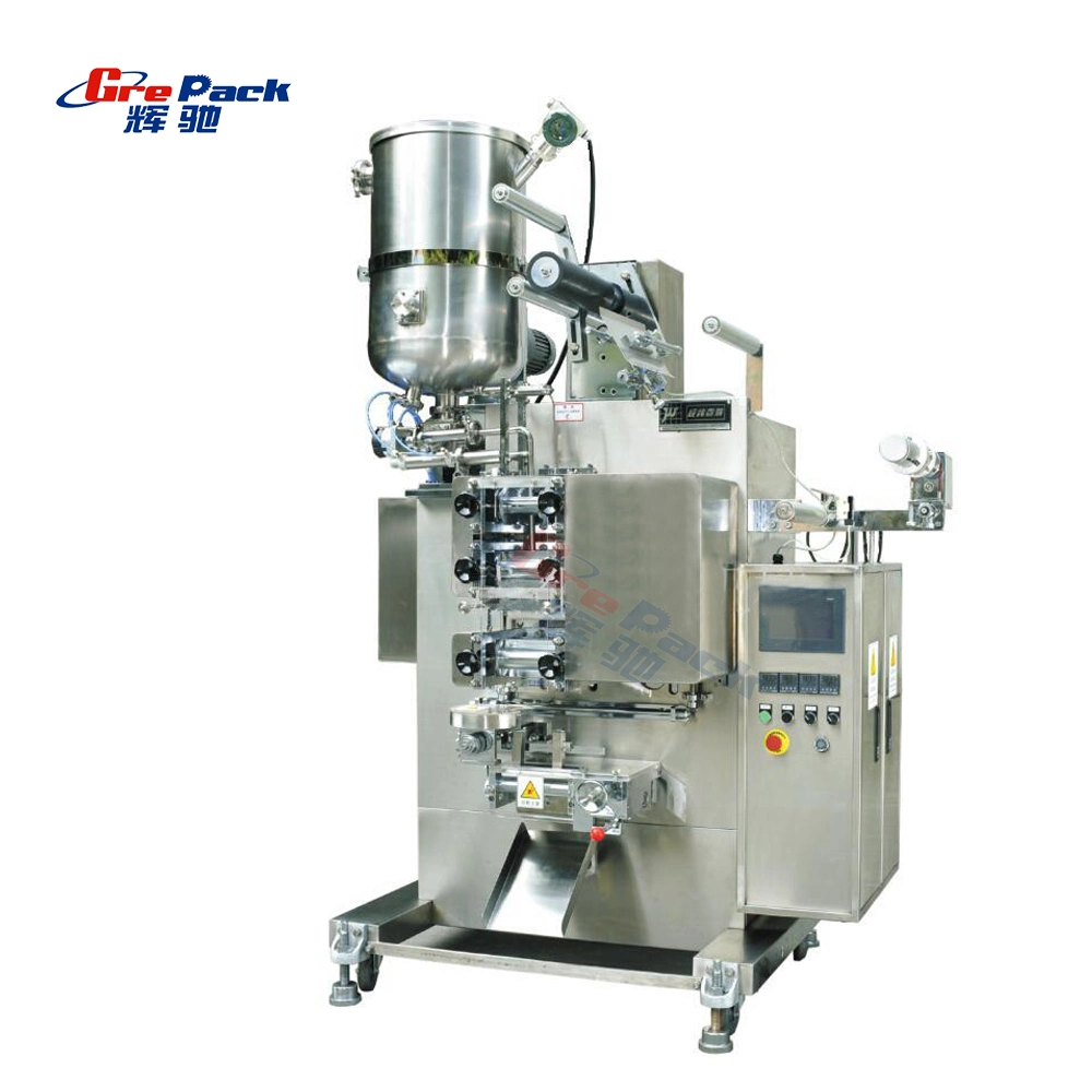 Four Side Sealing Paste Sachet Packing Mayonnaise Packaging Machine