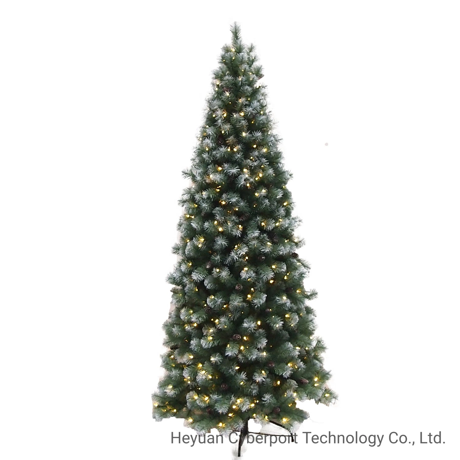 7.5FT Faux Christmas Tree Artificial PVC Pencil Slim Hing Tree Christmas Tree