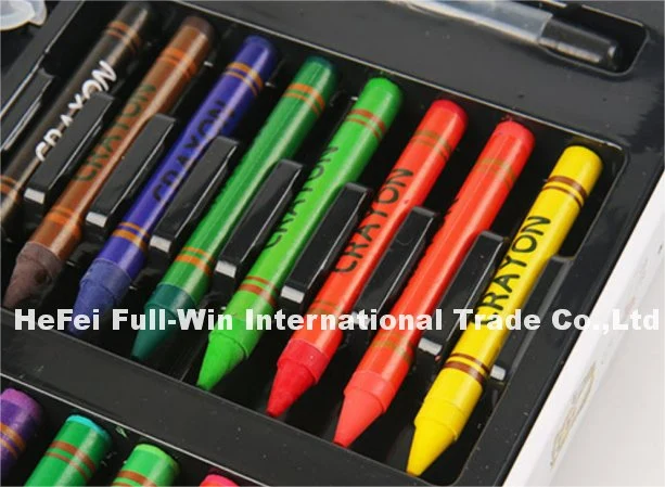 33 PCS Customized Designs Deluxe Special Shape Children Painting and Drawing with Color Pencils, Oil Pastels Stationery Set