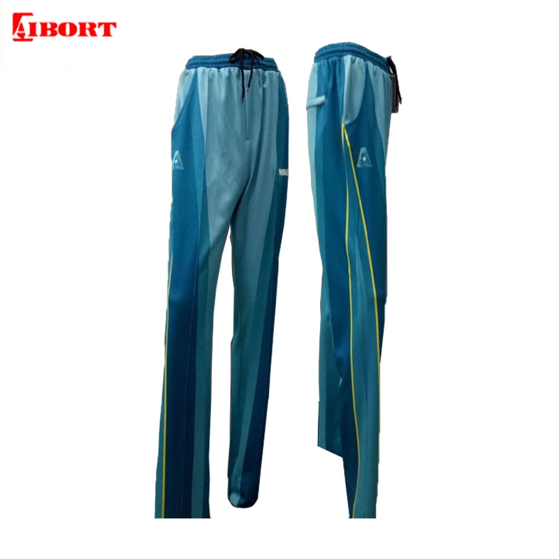 Aibort Polyester Sublimated Sports Trouser Lawn Bowls Custom Training Pants (pant 101)