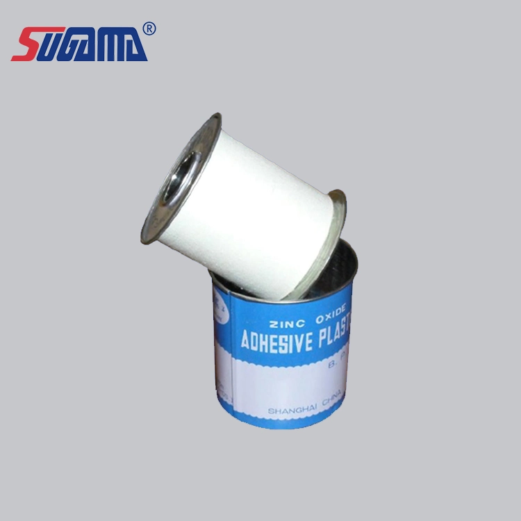 100% Cotton Zinc Oxide Adhesive Plaster Tape Packed in Tin