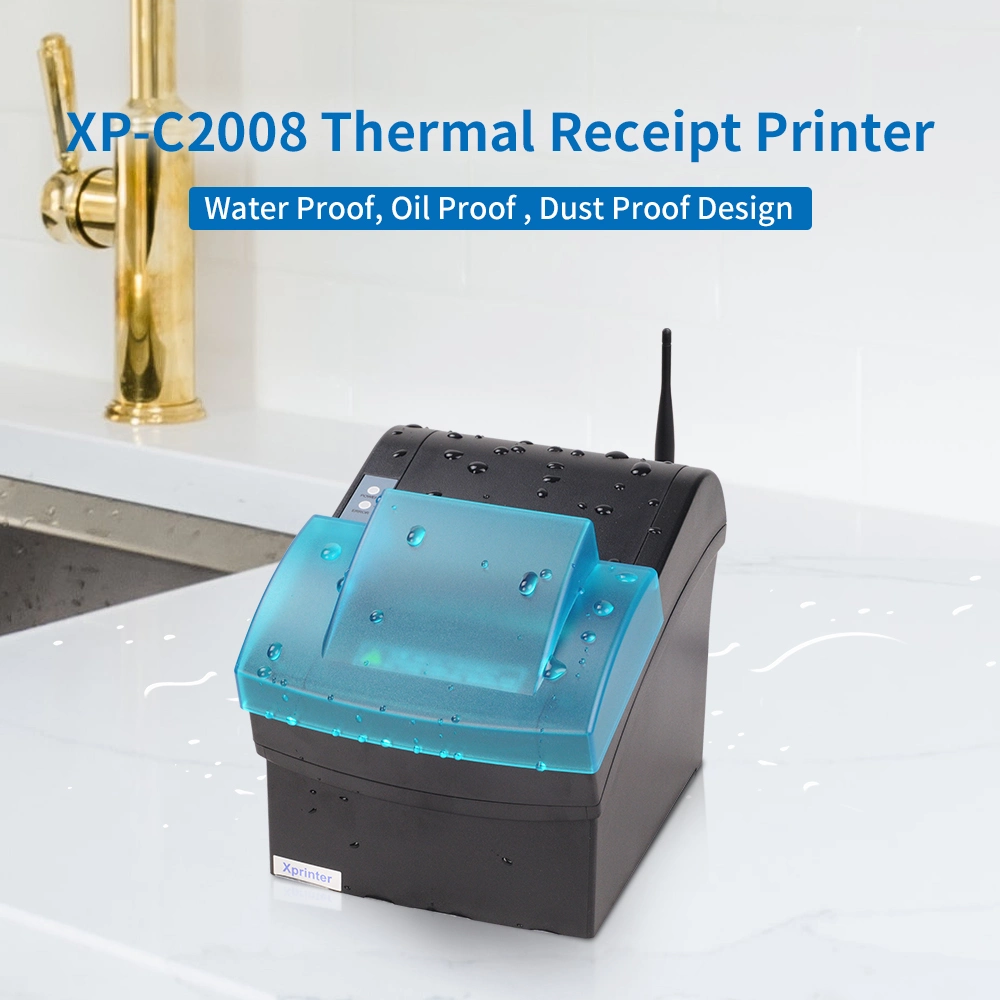 Imprimante Xprinter XP-C2008 pour petites factures 80 mm USB Kitchen Pos Thermal Imprimante