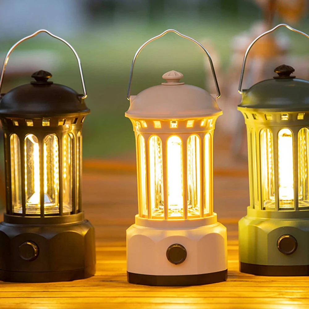 Wiederaufladbare Camping Laterne LED-Licht Retro LED-Licht