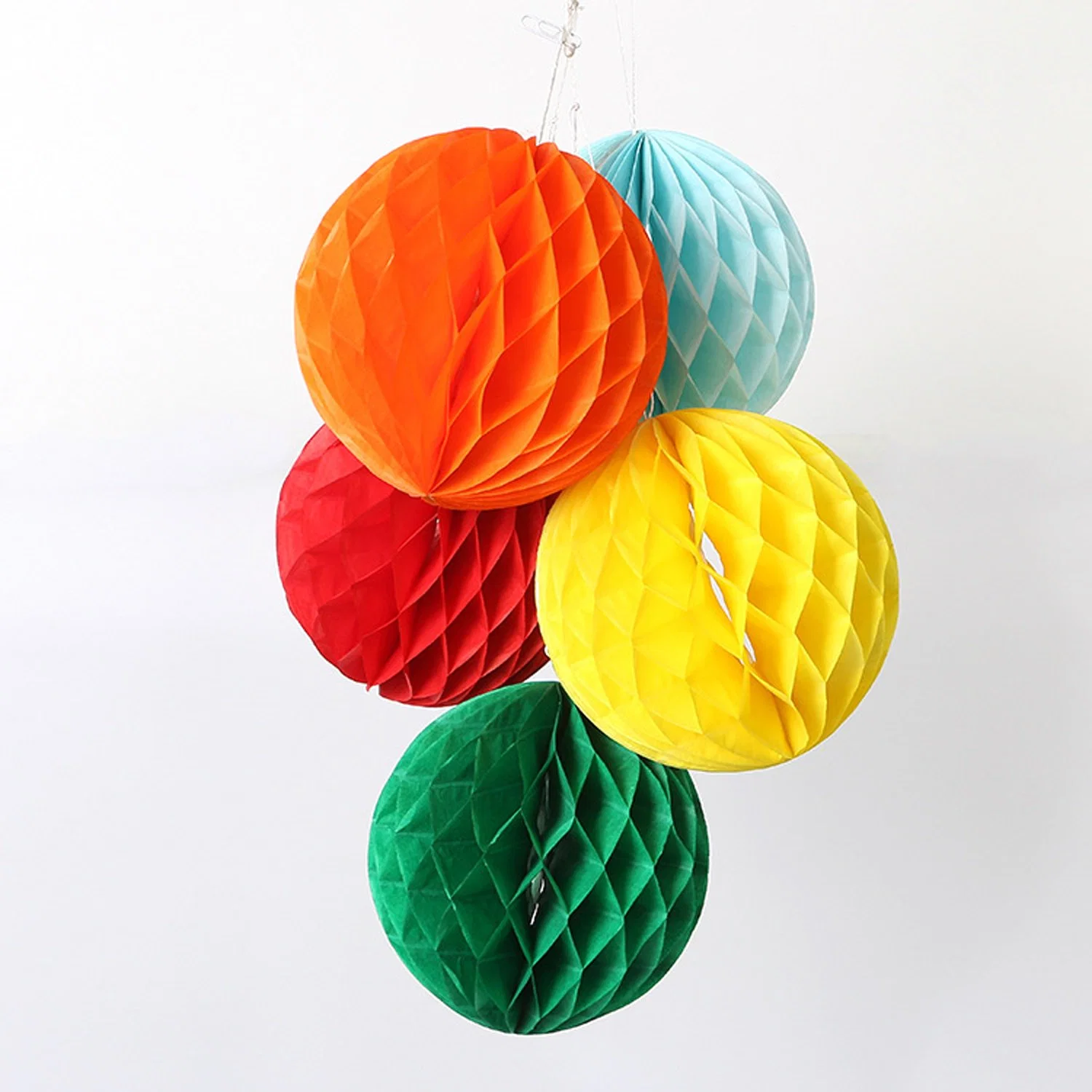 Round Pull Flower Honeycomb Lantern Wedding Party Decoration Paper Crafts