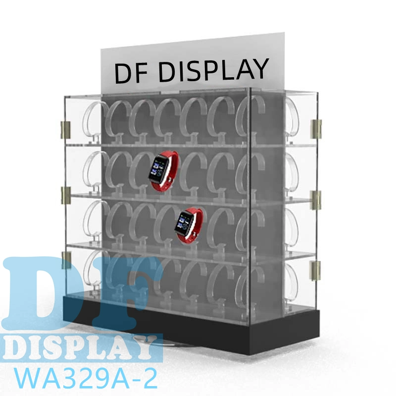Acrylic Display Case with Lock Counter Exhibition Display Rack Watch Display Cabinet Smart Watch Display Cabinet for Retail Store Acrylic Watch Display Showcase