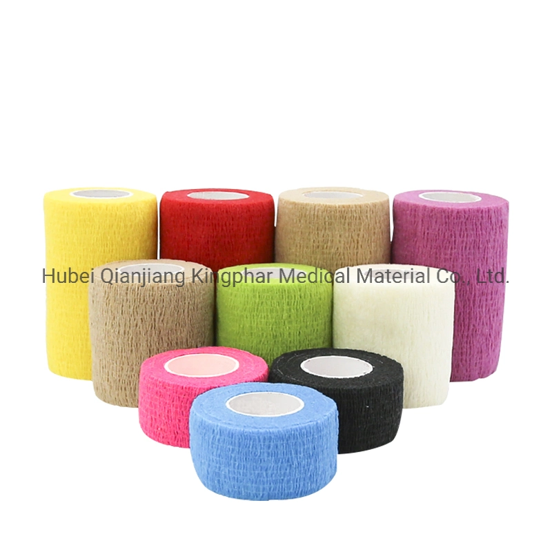 Elastic Medical Self Adhesive Cohesive Bandage for Pets Protection Sport Wrap Bandage