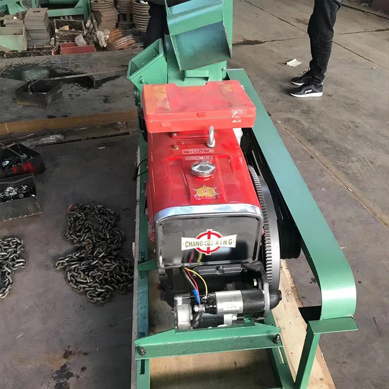 Tree Log Wood Crusher Pulverizer Wet and Dry Leaf Crusher Machine Wood Shredder