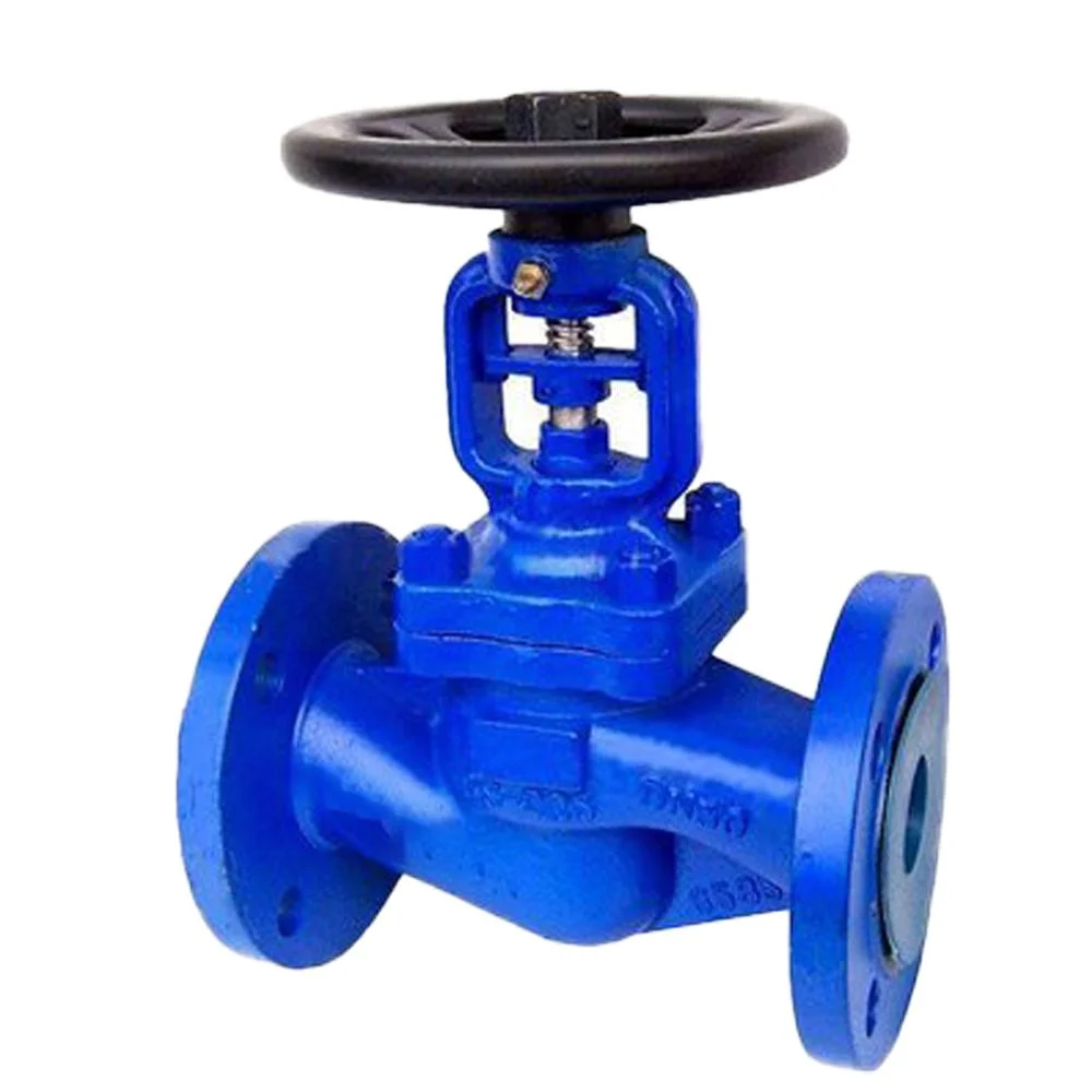 Factory Directly Supply Cast Iron Valve Body DIN Non Rising Stem DN50 Pn25 Flanged GS-C25 Bellows Seal Globe Valve