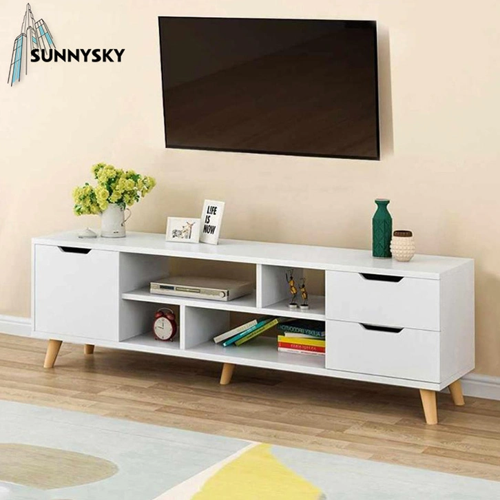 Nordic Used Living Room Wall TV Stand Wood Cabinets Chests