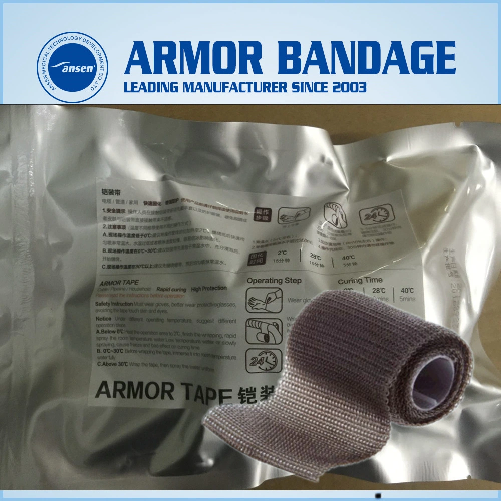 Free Samples Cable Connection Protection Used Armor-Wrap, Fireproof Cable Wrapping Tape Armorcast