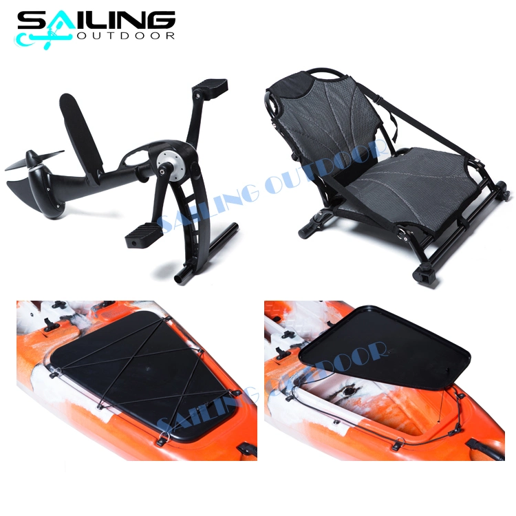 13ft Sit on Top Kayak de pesca de Ocean Drive Pedal canoa, pesca Pedales barco para la venta