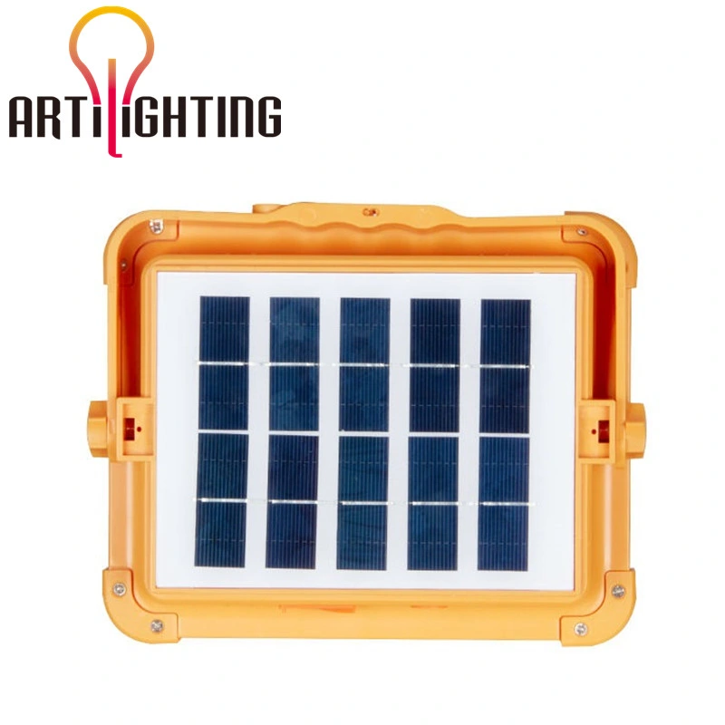 Solar Power Color Changeable Portable Emergency Function Camping LED Light Large Capacity Mobile Phone Charger