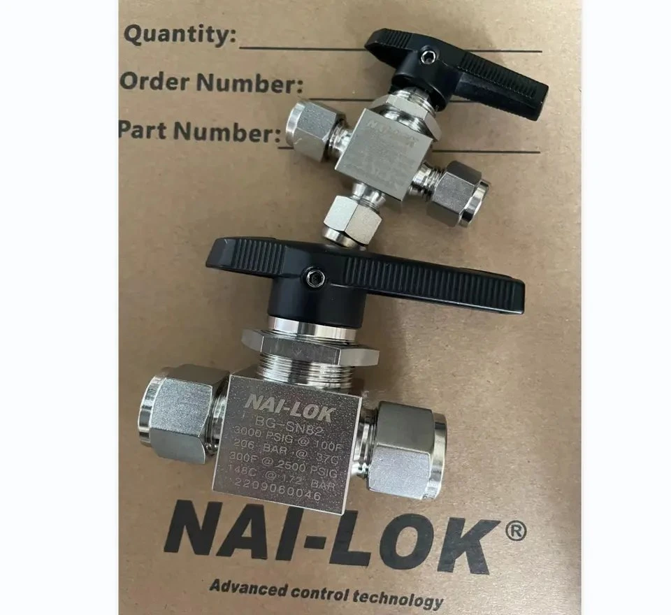 Nai-Lok Metal Face Seal Male NPT VCR Ball Valve Stainless Steel High Pressure 3000psi Valve