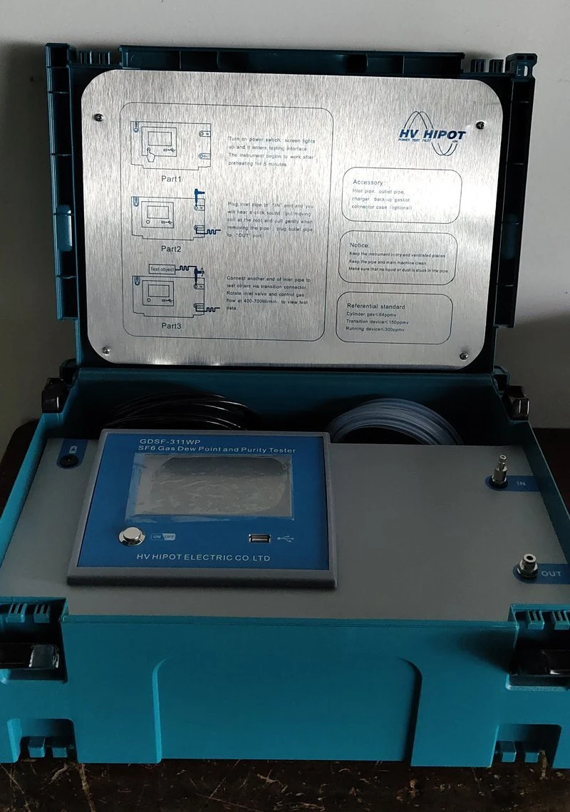 precio de fábrica HVHIPOT SF6 El contenido de agua Gas Analizador de instrumento de análisis de pureza