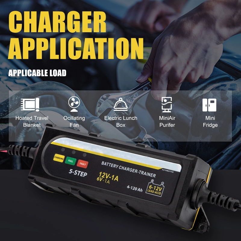 Factory direct pulse input model 12v 6v Auto  car battery charger 4 amp with digital LED display