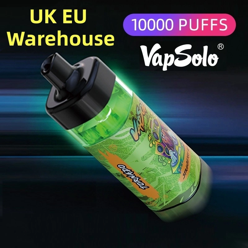 Vaporisateur lumière LED rechargeable Vapsolo 20 ml stylo Vape pré-rempli Randm Tornado E cigarette nicotine libre Vape 10000 puffs