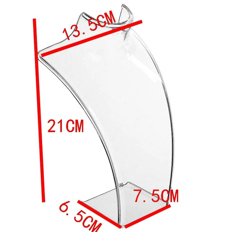 شاشة مجوهرات اكريليك الأبيض تقف حامل عقد للعروض