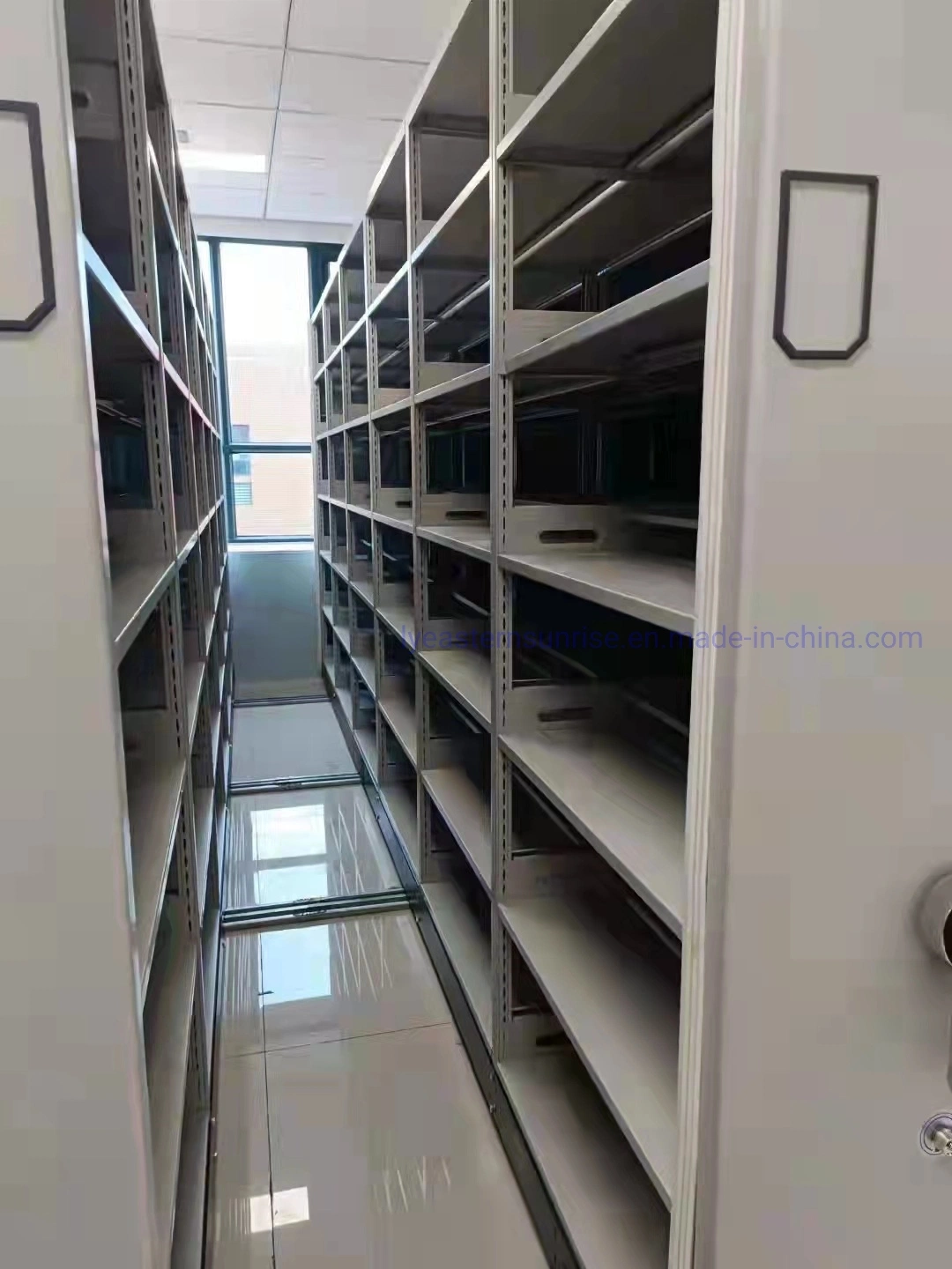 Mobile Archives Rack System Movable Book Documents Storage Cabinet