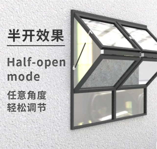 Shaneok Hot Sale Patio Folding Windows Aluminum Metal Window Building Material