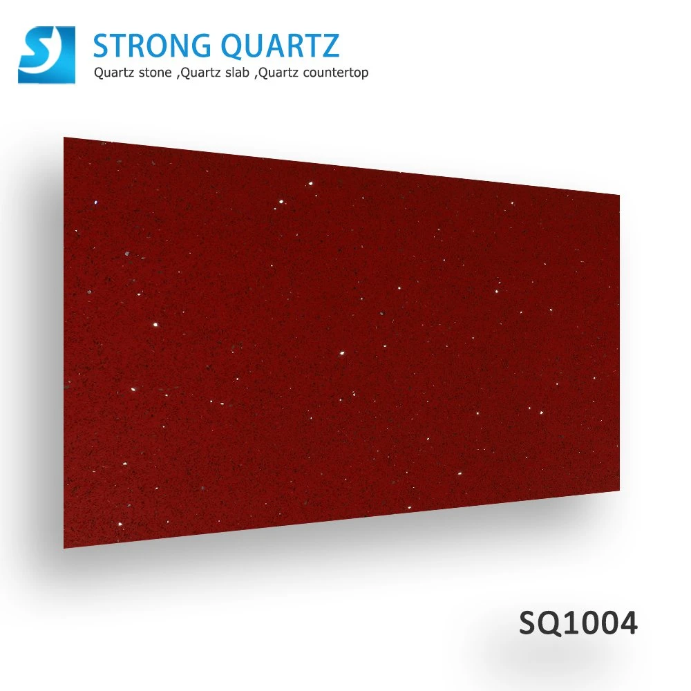 Best Design High quality/High cost performance  Red Ruby Artificial Quartz Stone Kitchen Countertop