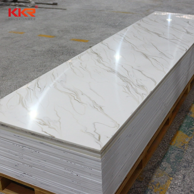 Marble Looks 12mm 20mm Acrylic Solid Surface Sheets for Kitchen Counter Tops