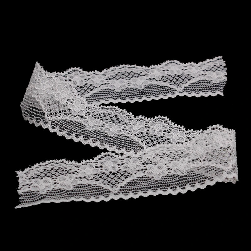 3cm/6cm/8cm/18cm Width 10 Colors in Stock Elastic Band Lace Trim Hollow Flower Ribbon for Underwear