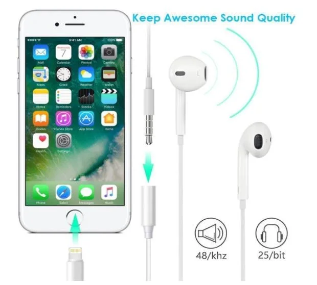 Headphone Connector, 3.5mm Mobile Phone Adapter Jack