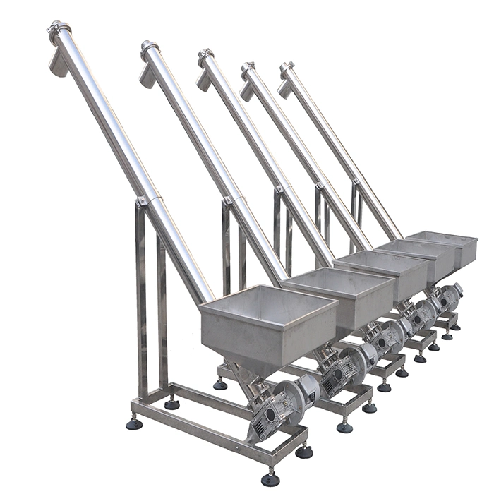 Stainless Steel Inclined Tubular Screw Conveyor Used for Animal Feed Milling
