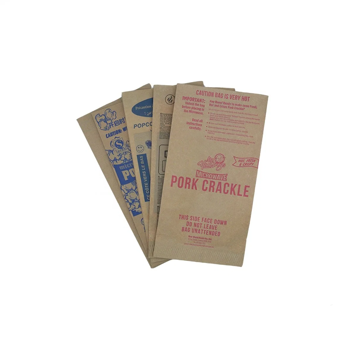 La calidad de gama alta y Explosion-Proof Oil-Proof personalizada Microwavey bolsas de papel de embalaje bolsa de palomitas de maíz
