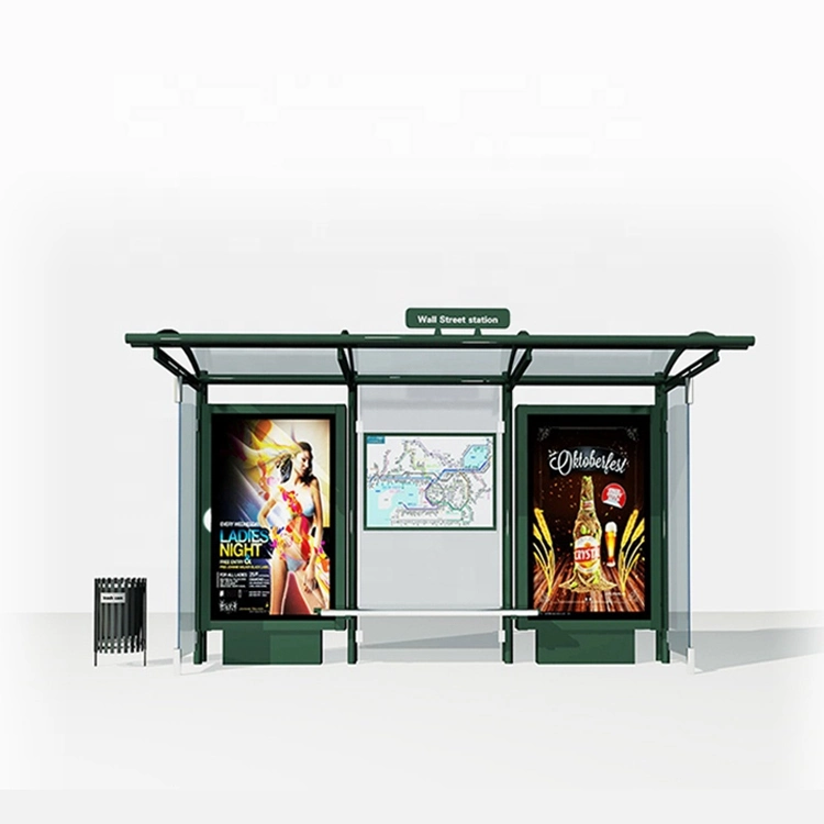 Bus Shelter Street Furniture Outdoor Advertising Bus Stop