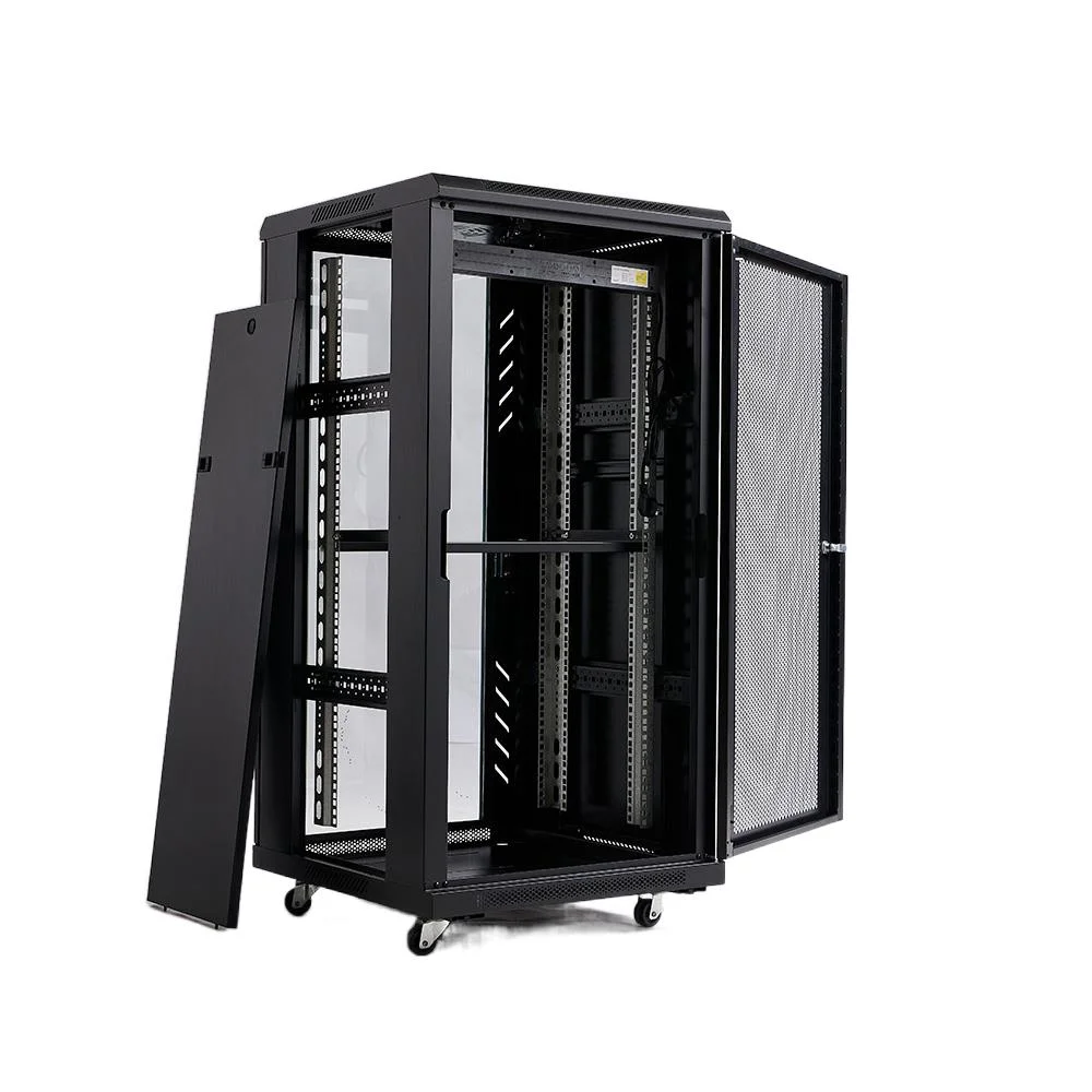 19 Inch 600 mm Depth Network Communication Equipment Battery Cabinet 22u