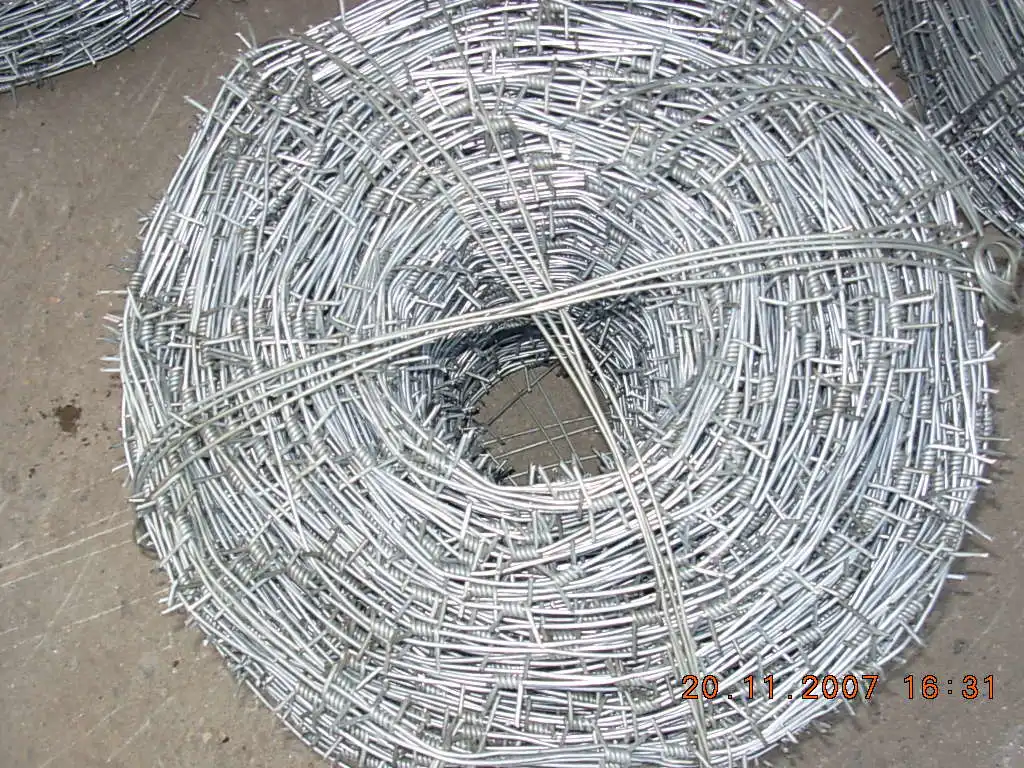 Galvanized Iron Barbed Wire for Prison Security Fence with SGS Add Post