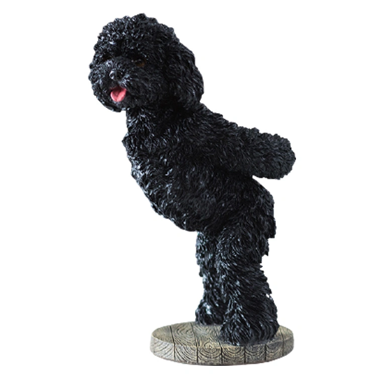 Lovely Dog Wine Bottle Holder Animal Statue Display