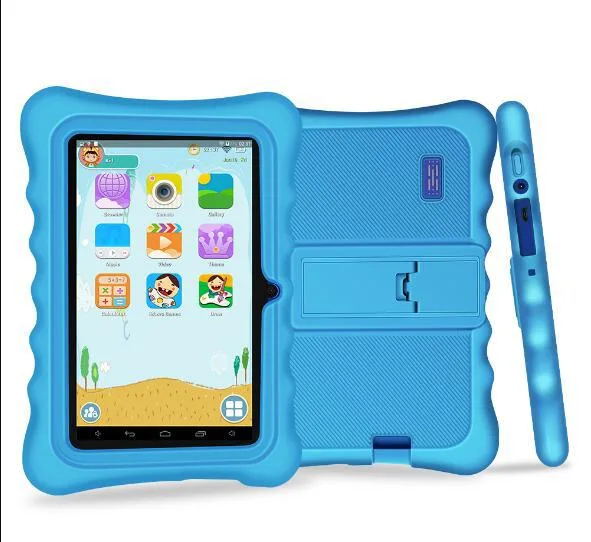 Hot Sale New 7 Inch Quad Core 1GB RAM 16GB ROM WiFi Android 11 Kids Tablet with Silicone Case