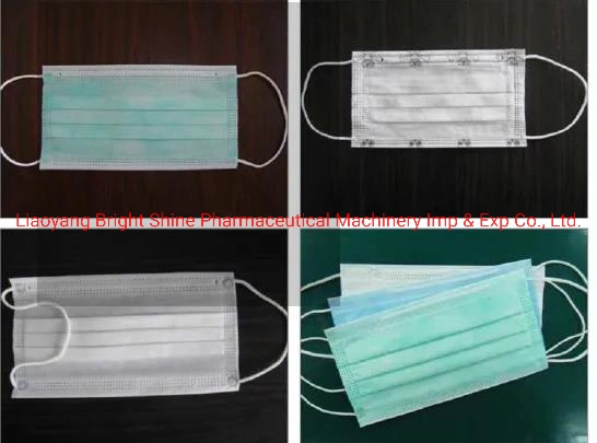 3 Ply Ear Loop Ear Belt Flat Face Mask Blank Mask Making Machine