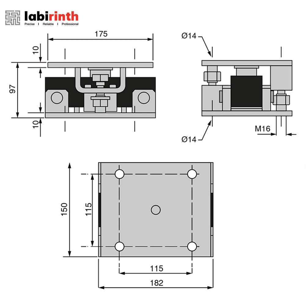 Wholesale/Supplier Price Wm603 10t 20t 30t Double Ended Shear Beam Load Cell Available Stainless Steel Weighing Module for Hopper and Tank