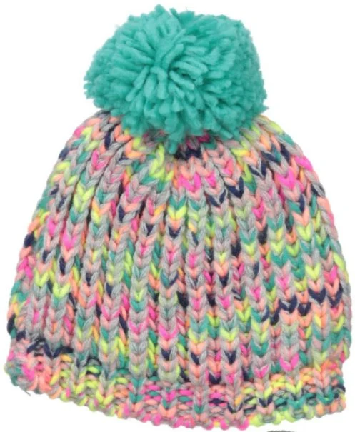 2023 New Fashion Beanie Warm Winter Kids Knitted Cap with Multicolor Yarns and Gradient