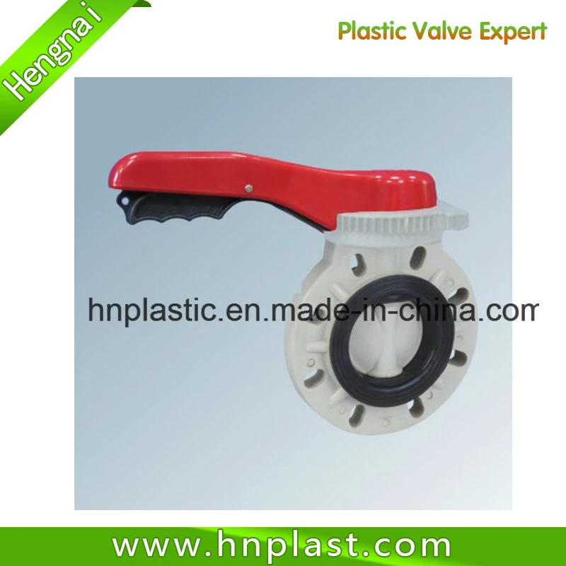 Plastic Valve/ Lever Hand Rpp Butterfly Valve by JIS for Industrial