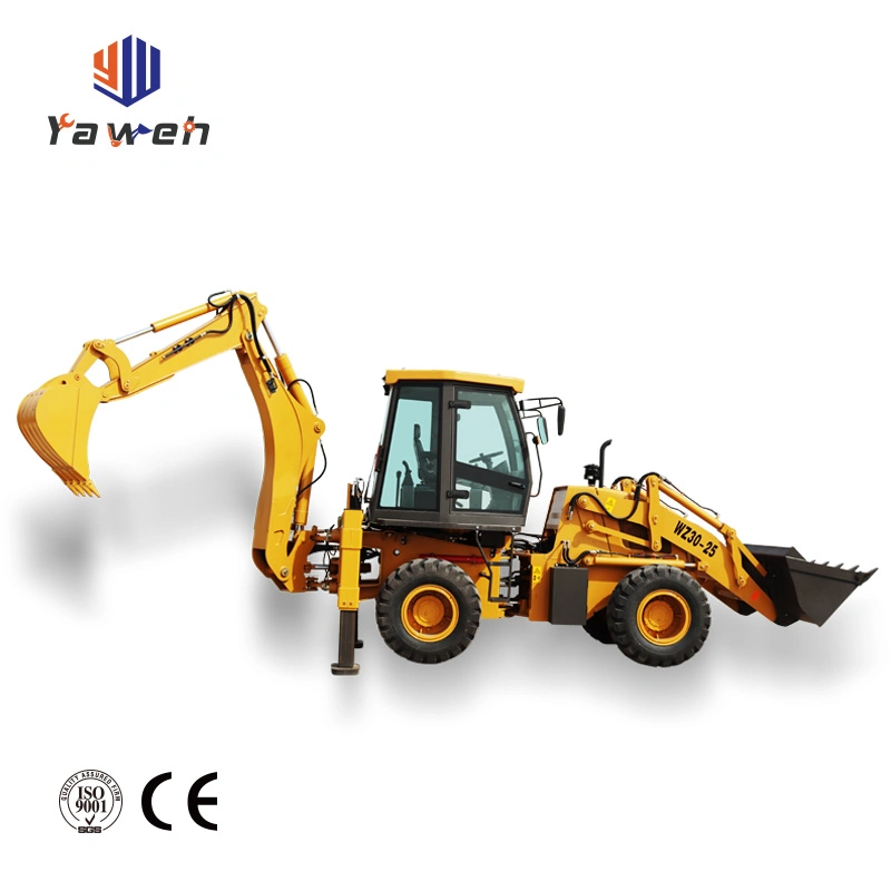 4 Wheel Backoe Loader Backhoe Loader Crawler Loader Excavator Loader Controller Loader Wheel Loader 3.5 Ton with CE Certificate