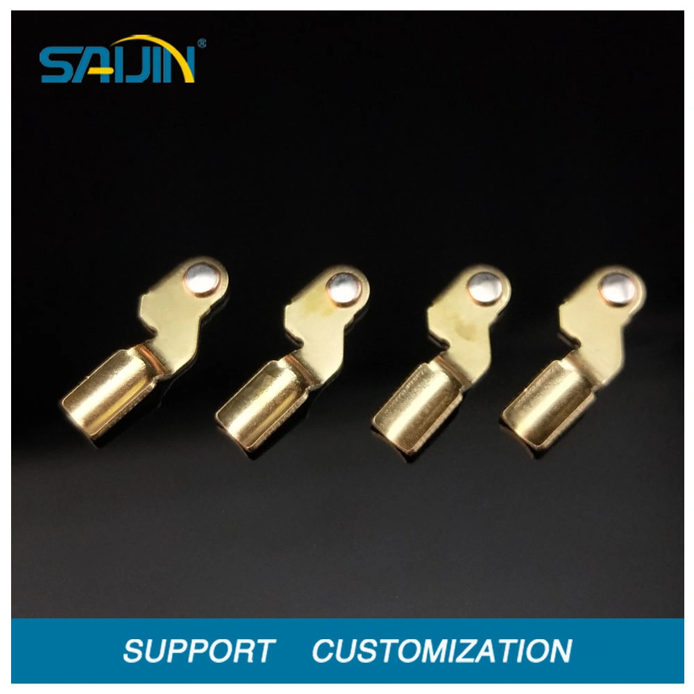 Electrical Brass Terminal Contact Part Silver Inlay Bimetal Switch Contact Metal Brass Socket Part