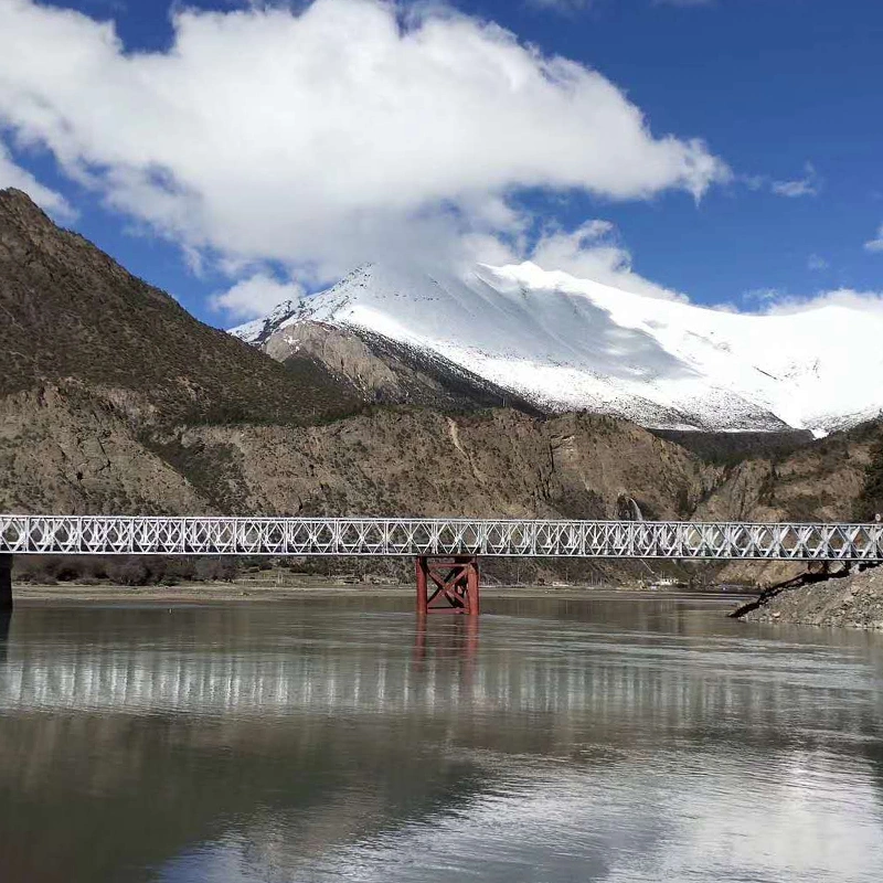 Diseño moderno de estructura de acero Puente Bailey prefabricado portátil.