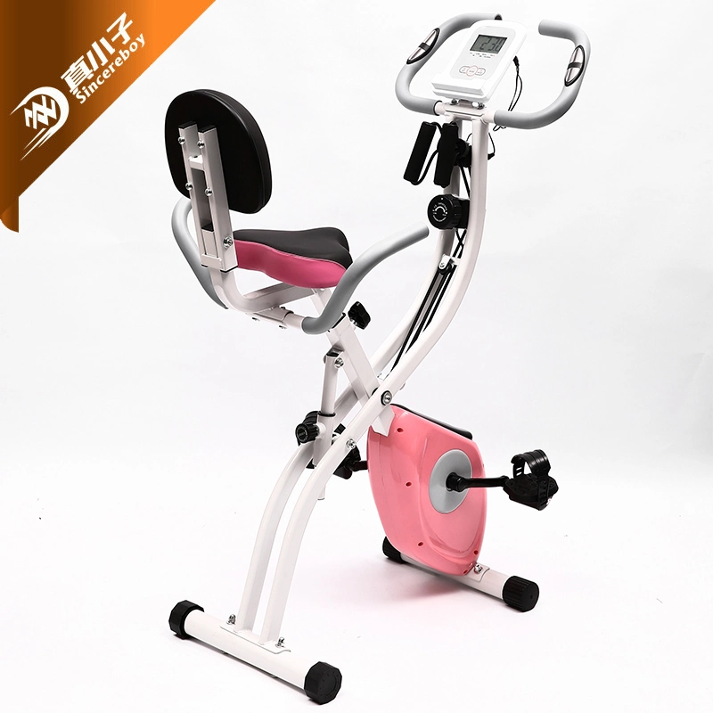 Plegable magnético Fitness bicicleta de ejercicio Interior estática X bicicleta