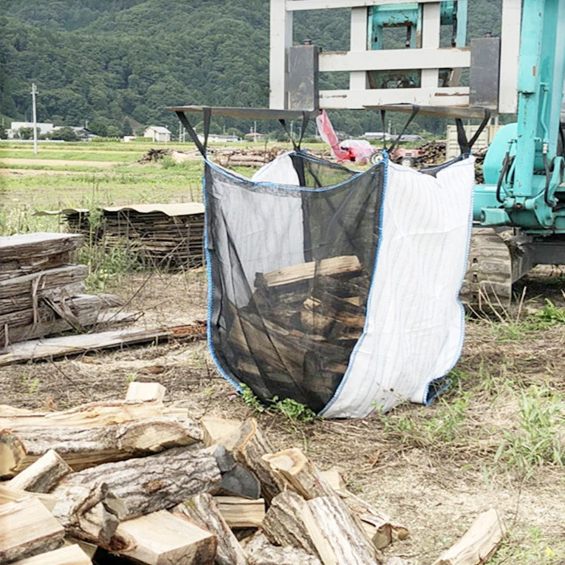 Bolsas de sacos de malla a granel de PP tejido ventilado FIBC Para envases de leña