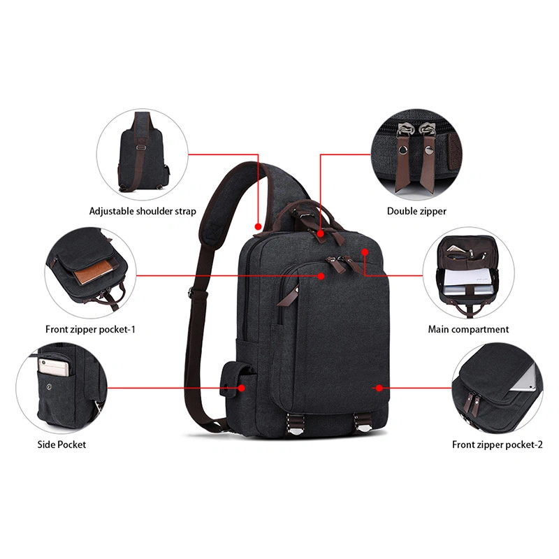 Multifonction Crossbody durables Big Sling Bag Men Women Kids Unisex