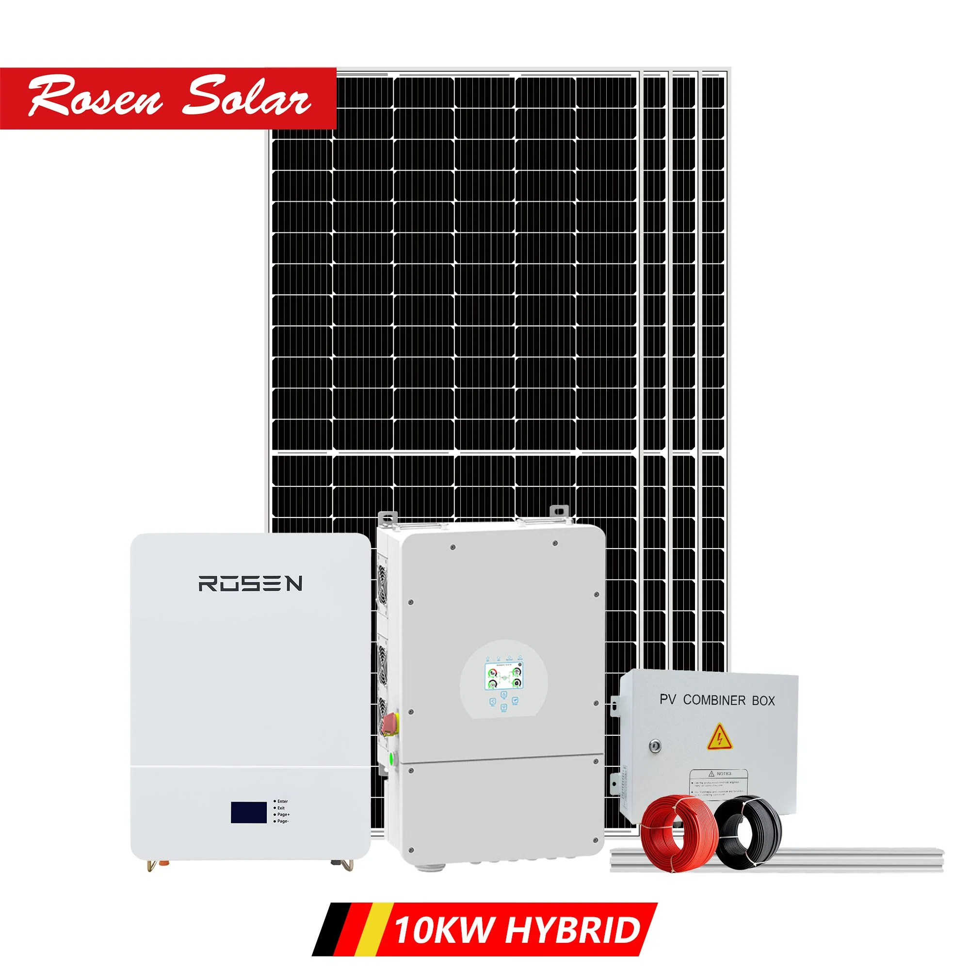 Hochwertige Hybrid Grid 10kw Photovoltaik Solar Energy System Produkte