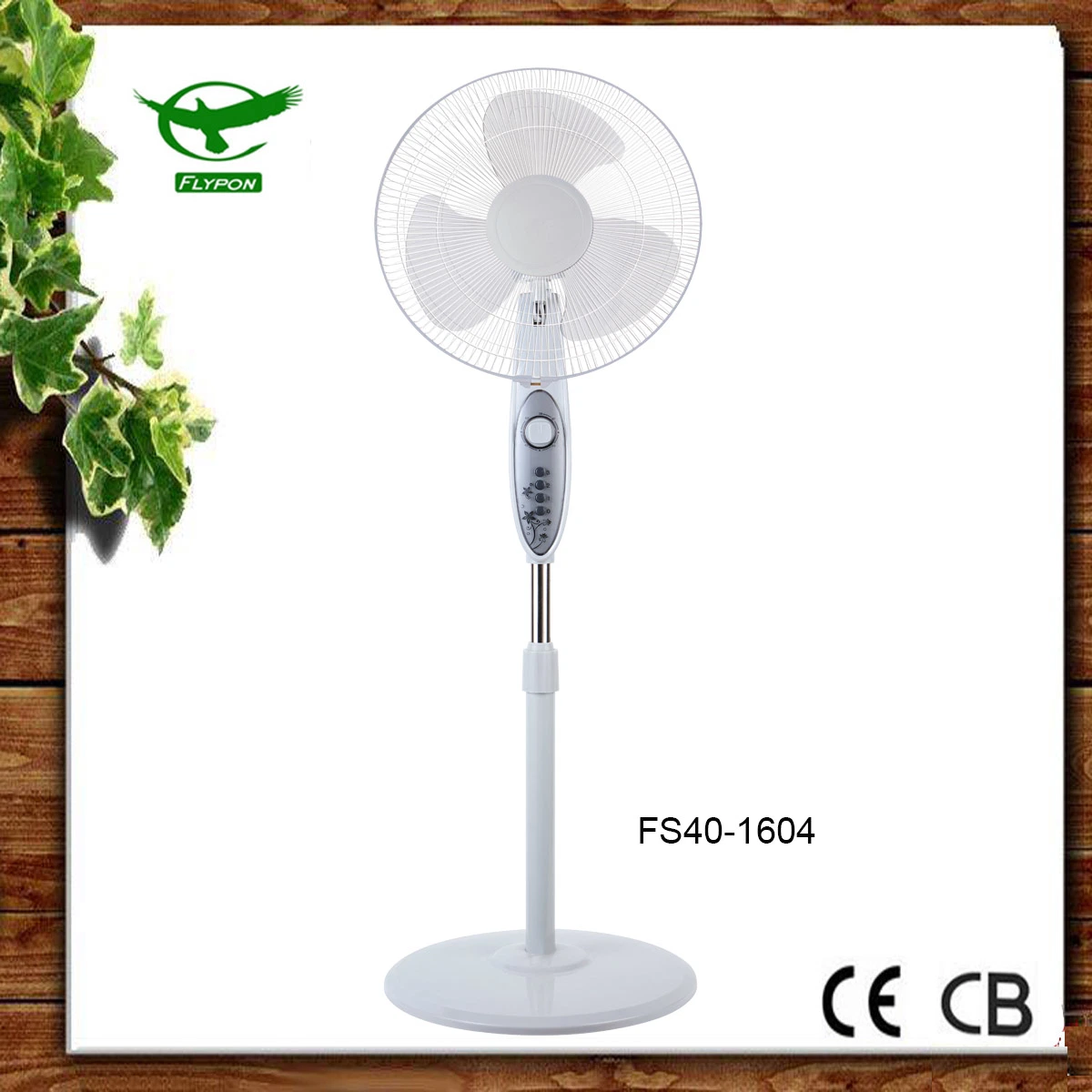 Black Square Base 16inch Pedestal Fan Electrical Stand Fan