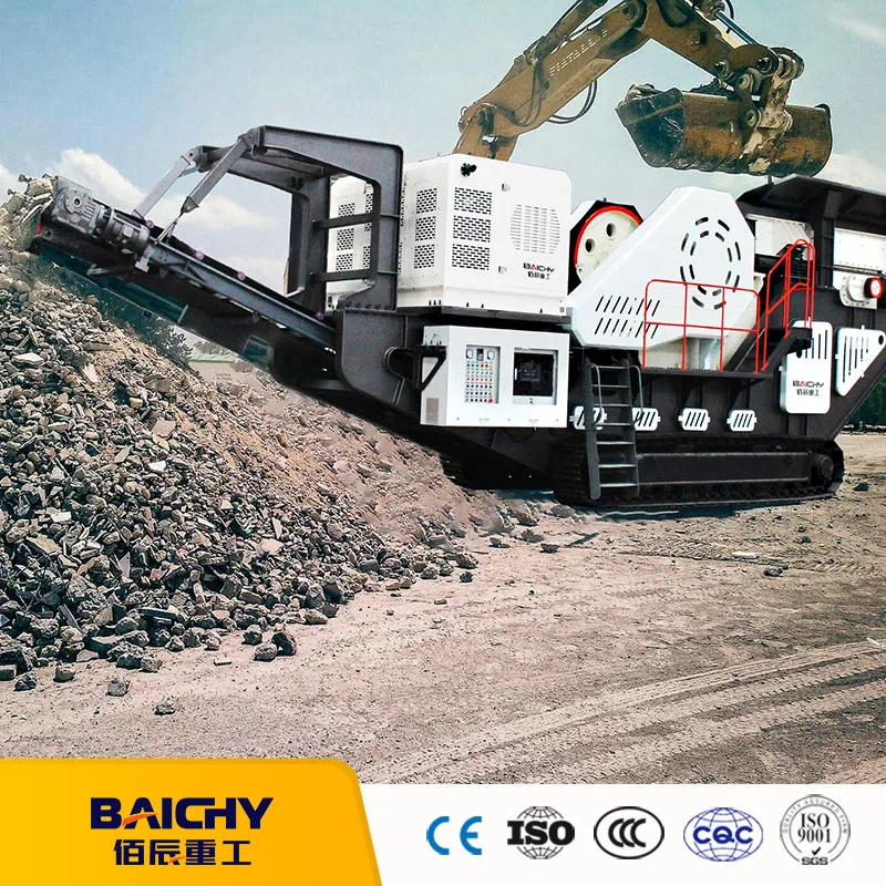 China Tracked Jaw Crusher Mobile Crushing Machine Portable Stone Crusher Machine for Sale