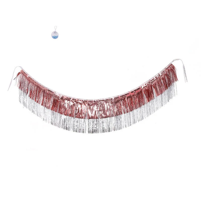 Colorful Fringe Large Garland Foil Tassel Garland Curtain Party Supplies Wall Decoration